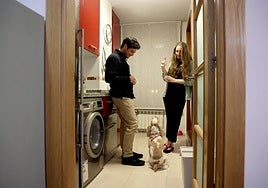 Marcelo Valdés, 'Nollie' y Beatriz Puebla.