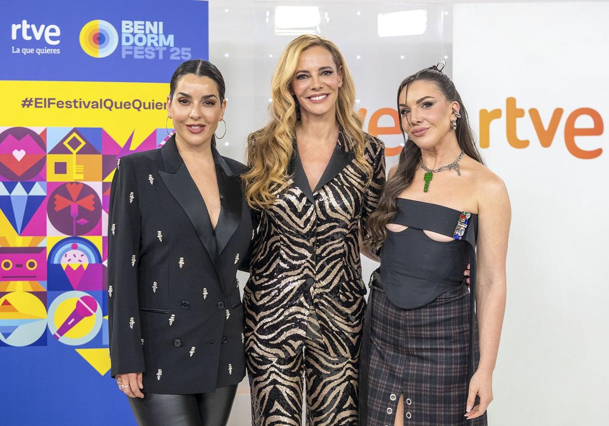 Ruth Lorenzo, Paula Vázquez e Inés Hernand serán las presentadoras del Benidorm Fest 2025.