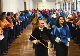 El rector de la Universidad de Oviedo, en el acto de Santo Tomás de Aquino.