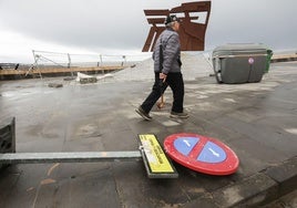 Nieve y mucho viento en Asturias por los últimos coletazos de 'Herminia'