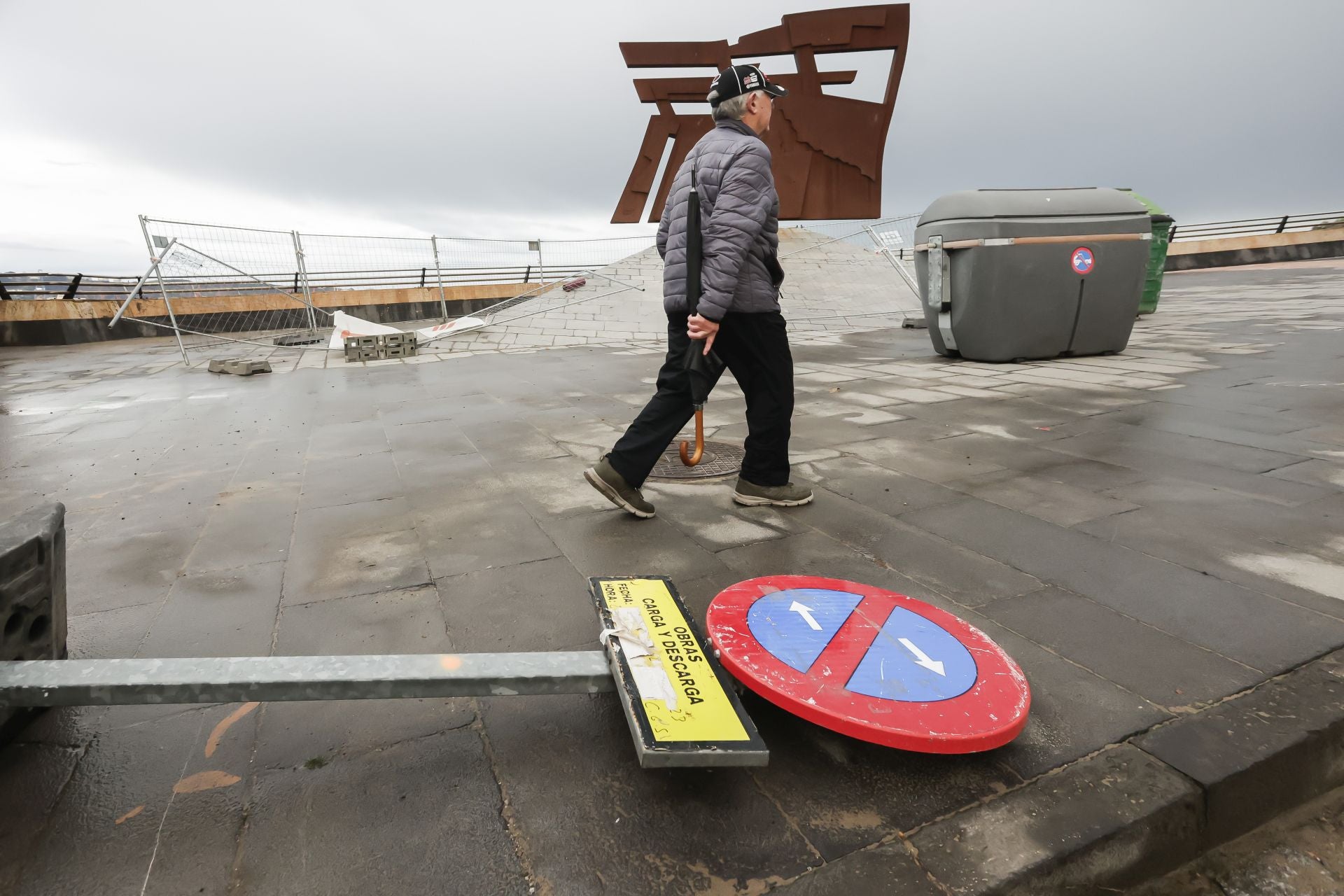 Nieve y mucho viento en Asturias por los últimos coletazos de &#039;Herminia&#039;