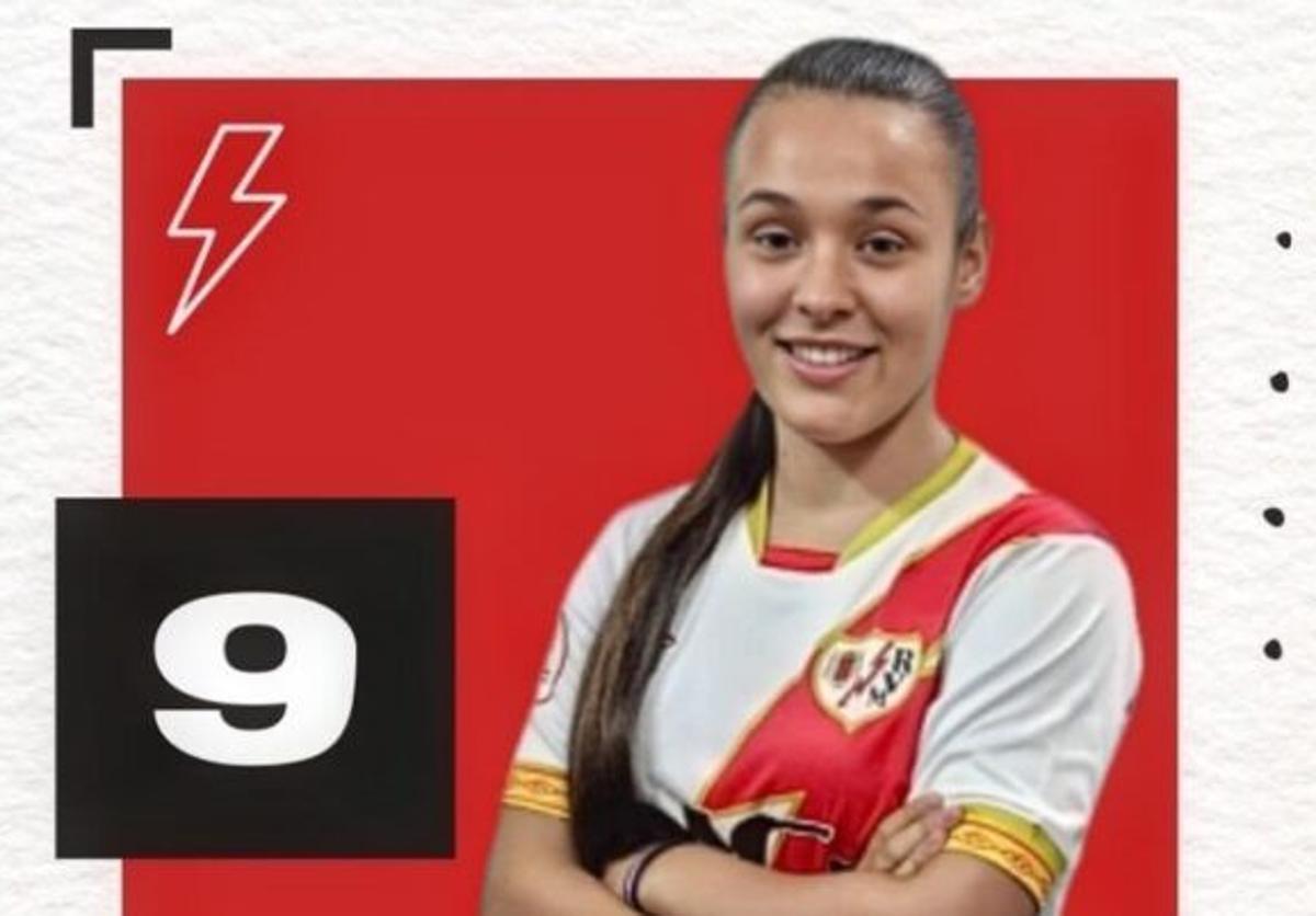 Judit Labradas, con el Rayo Vallecano.