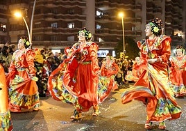 Desfile de Carnaval en Gijón.