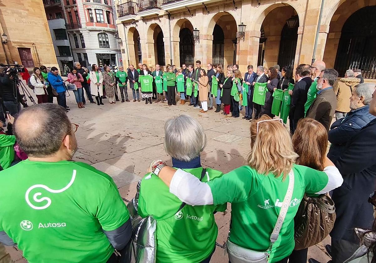 Acto por el Día Mundial contra el Cáncer en Oviedo.