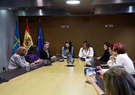 María Jesús Álvarez, Ana Redondo y Gimena Llamedo