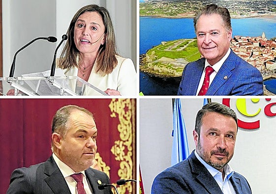 María Calvo, Félix Baragaño, Carlos Paniceres y Daniel González.