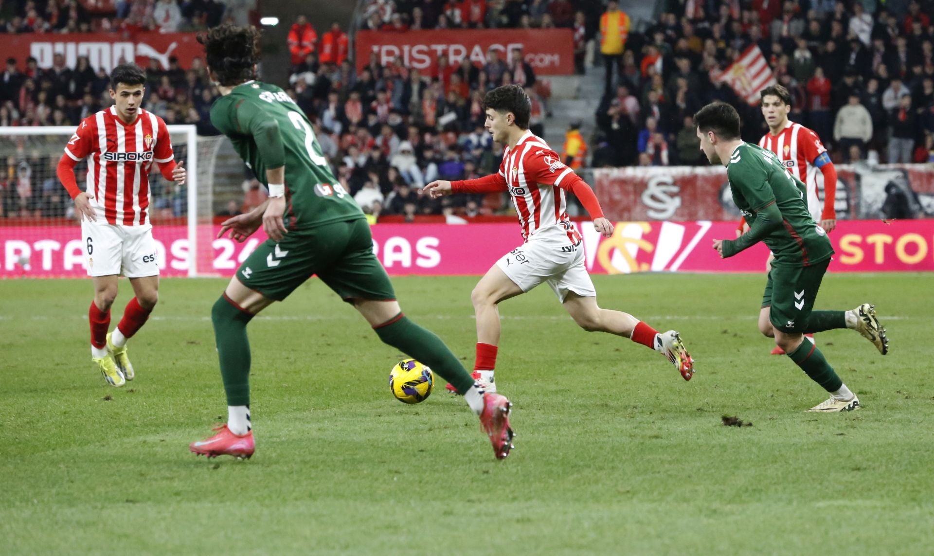 Las mejores jugadas del Sporting 0-0 Eibar, en imágenes