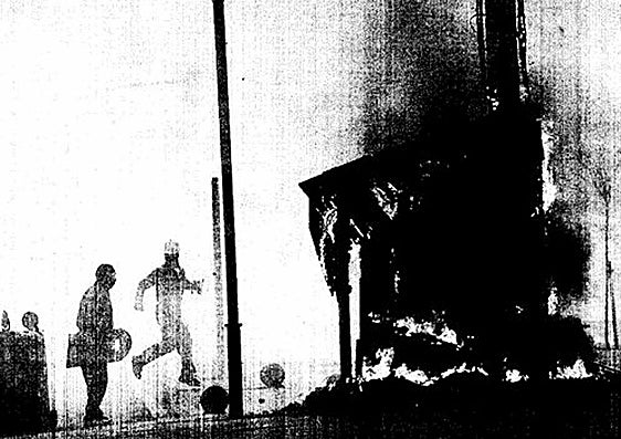 Una imagen de las protestas