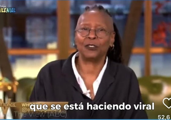 Whoopi Goldberg hablando de Montoya en el programa 'The view'.
