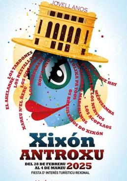 Imagen - Cartel del Antroxu de Gijón 2025.