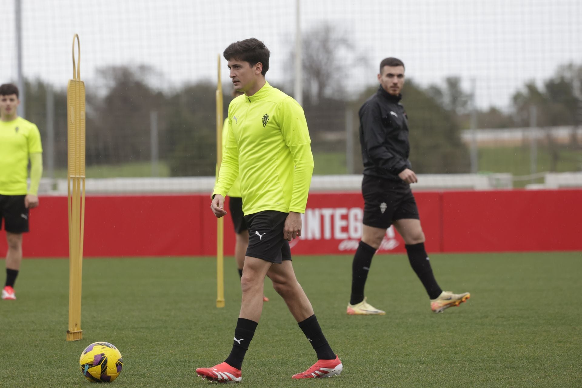 Las imágenes del entrenamiento del Sporting de Gijón