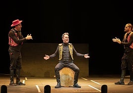 Miguel Magdalena, en el escenario.