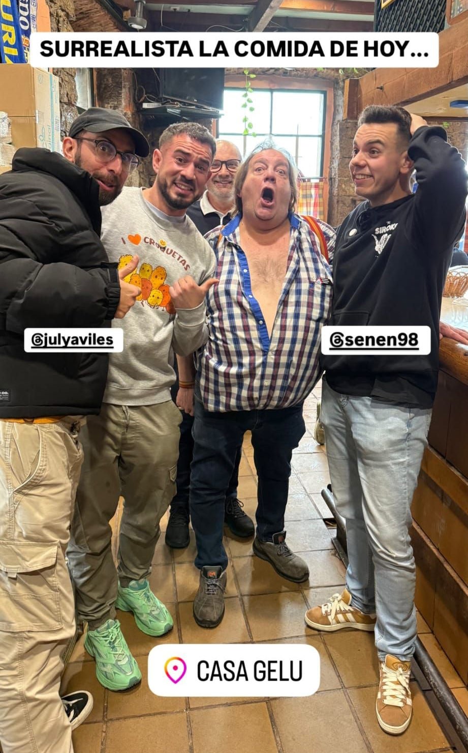 La imagen que compartió Pablo Cabezali en sus historias de Instagram.