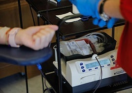 Donación de sangre.