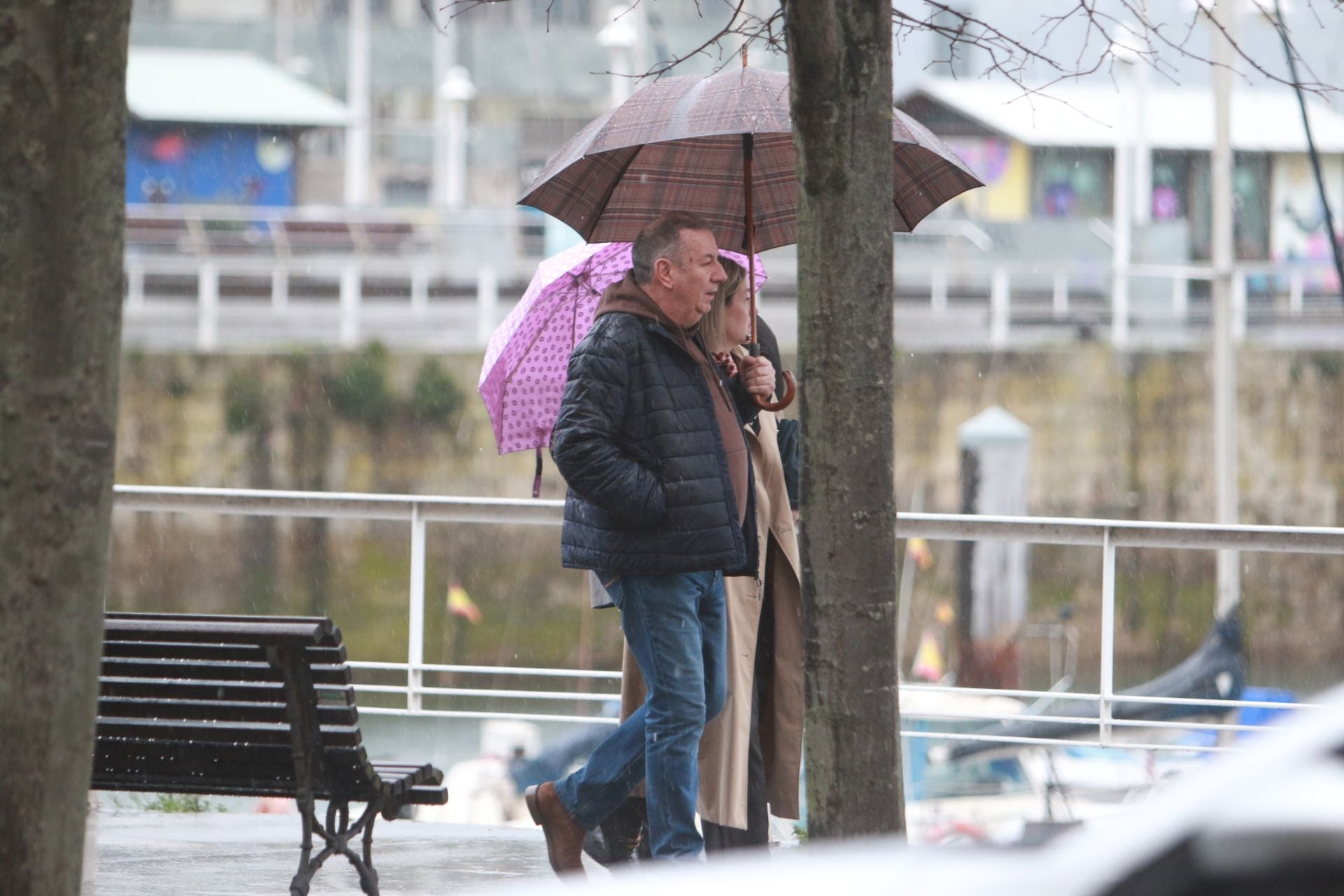 Lluvia y mucho viento en Asturias