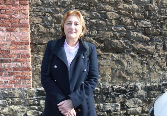 Delia Losa, durante un acto celebrado hoy en Mieres.