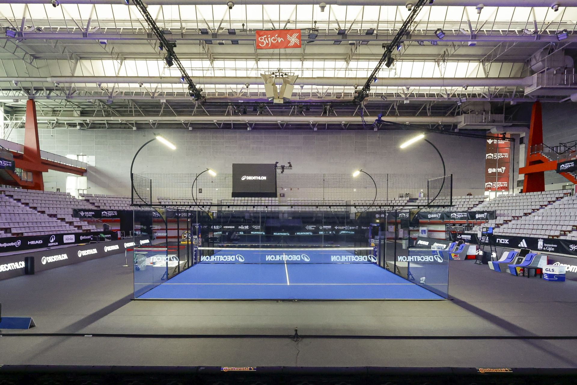 Comienzan los entrenamientos para el Premier Padel Gijón
