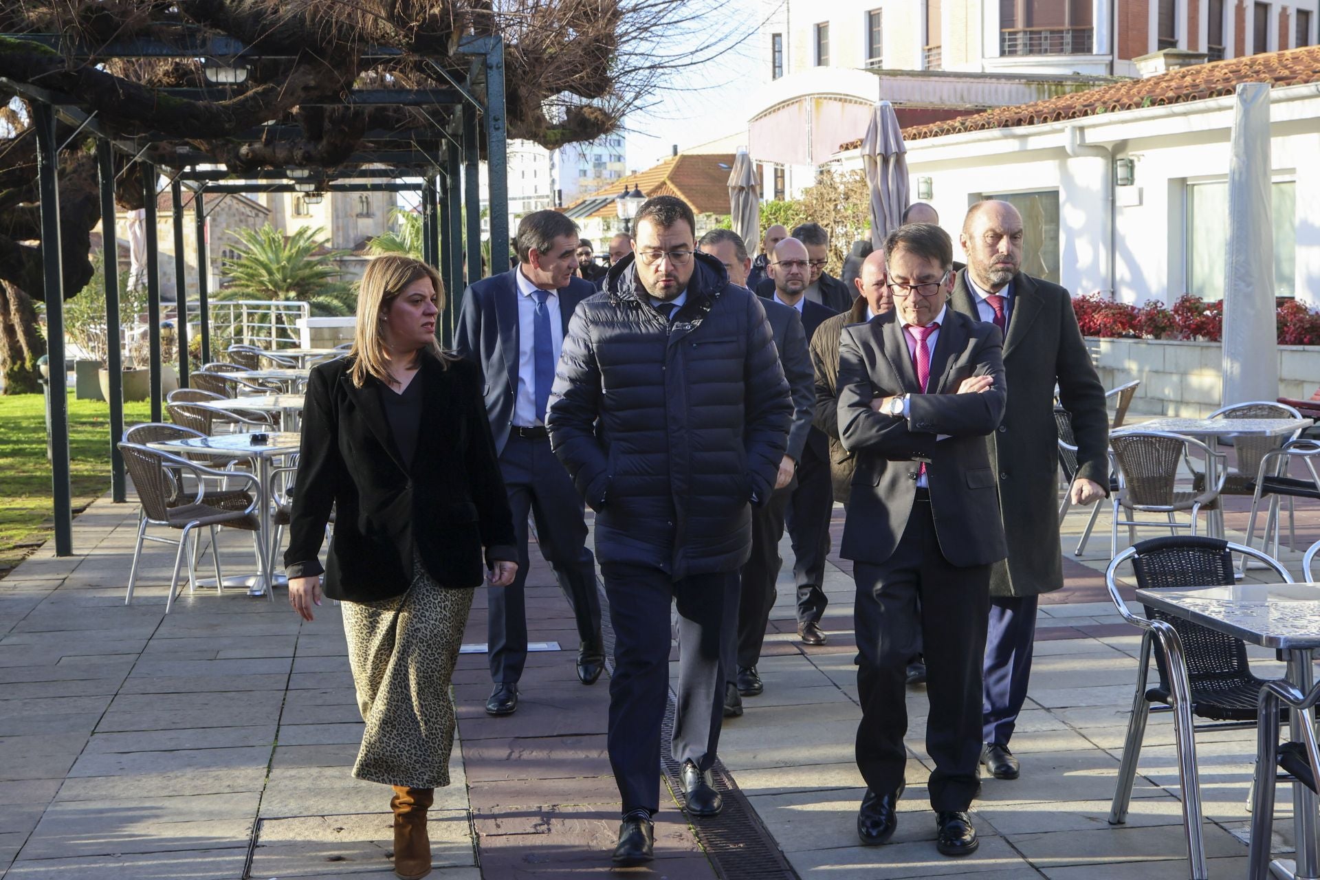 Así fue el encuentro de Adrián Barbón con EL COMERCIO