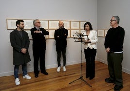 Aitor Martínez, José Vigil, Paco Nadie, Montserrat López y Saturnino Noval.