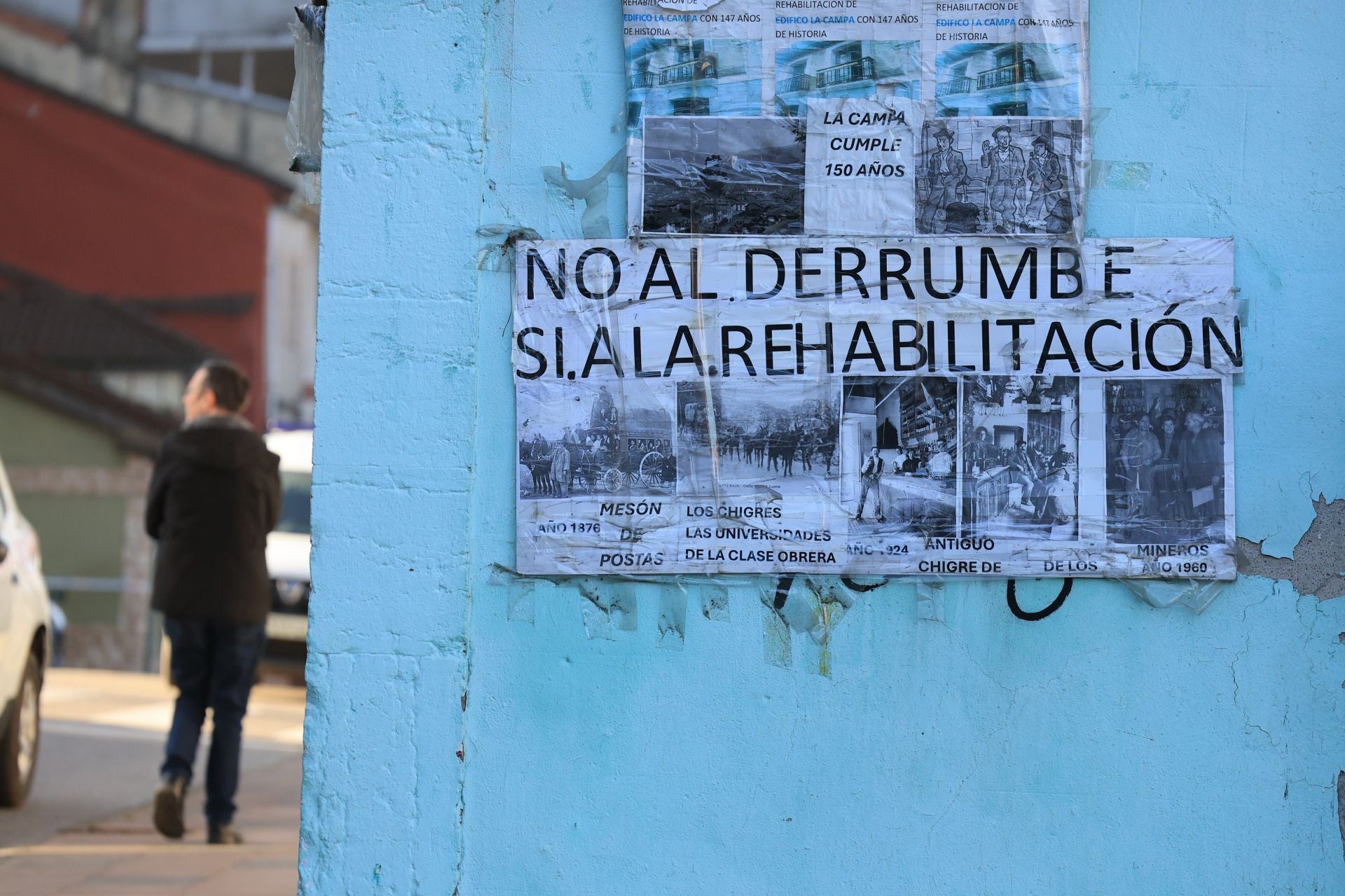 El día después de la explosión en Mieres, en imágenes