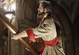 Simón Cirineo, una de las imágenes que podrá verse en la exposición 'Al paso' en Gijón.