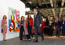 Los Reyes Felipe y Letizia presidieron la inauguración de Arco en el Ifema.