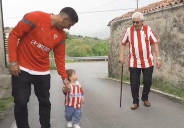 El entrañable vídeo de Cote y su güelu que emocionó al sportinguismo