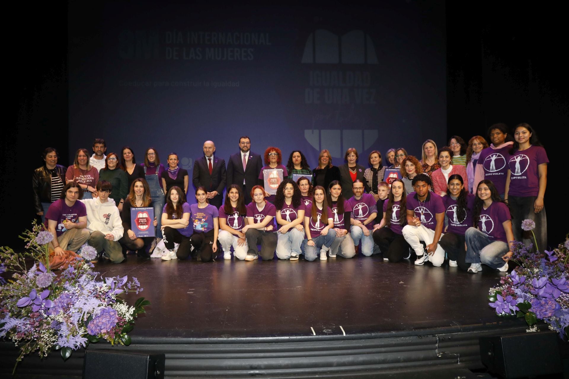 En imágenes: el acto institucional del 8M en Asturias