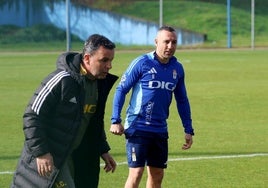 Santi Cazorla, en el entrenamiento del Real Oviedo de este viernes.