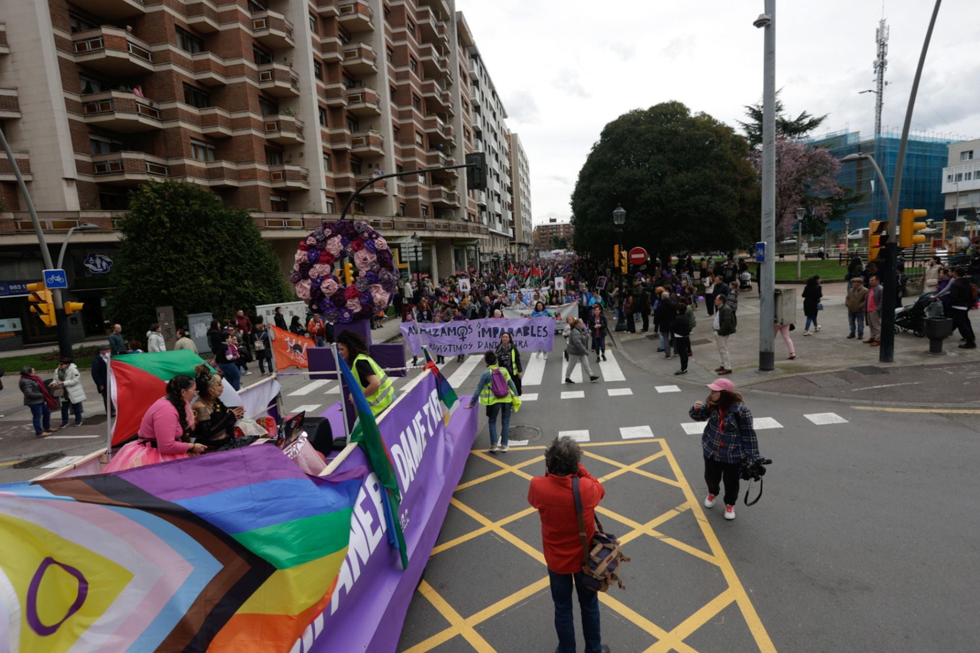 Asturias «respira lucha»: las fotos de la manifestación del 8M en Gijón