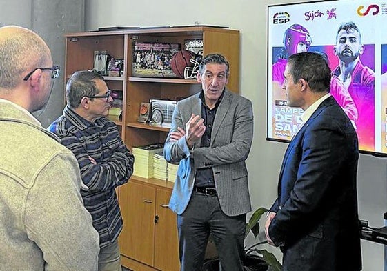 El concejal de Deportes, en el acto de presentación.
