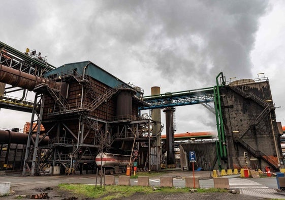 Parte de la factoría de Arcelor en Gante.