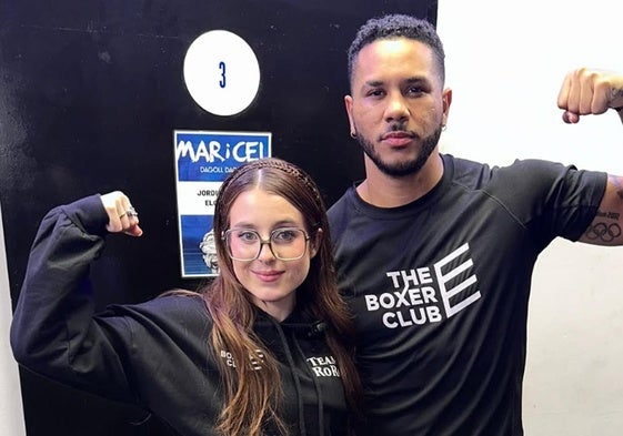 RoRo junto al boxeador avilesino Jonathan 'Maravilla' Alonso.
