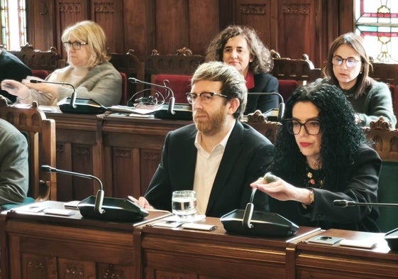 Vanessa Gutiérrez en una comparecencia anterior en la Junta General.