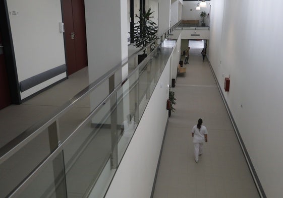 Interior del Credine, zona de residencia aún sin uso