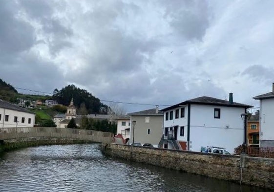 El río Suarón, a su paso por Vegadeo.
