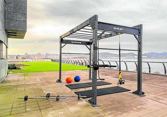 Nueva zona de entrenamiento 'outdoor' para los usuarios.