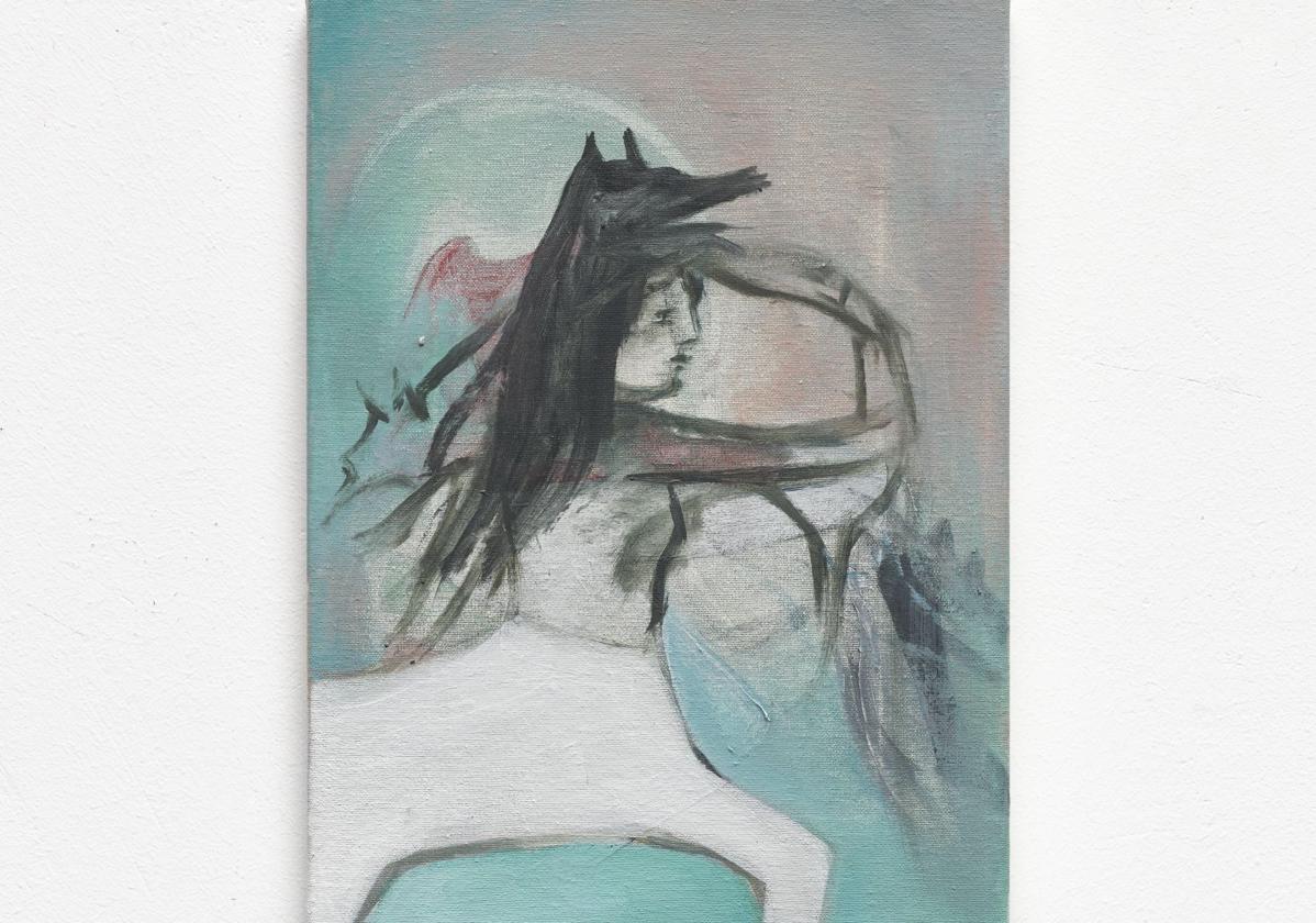 'Centaura alobada', 33x24, óleo sobre lienzo, 2024.