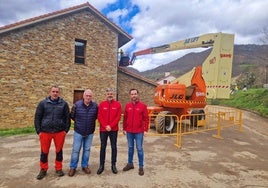 Juan Ramón Vega, Miguel Fernández Iglesias, Alejandro Calvo, y David Villar.