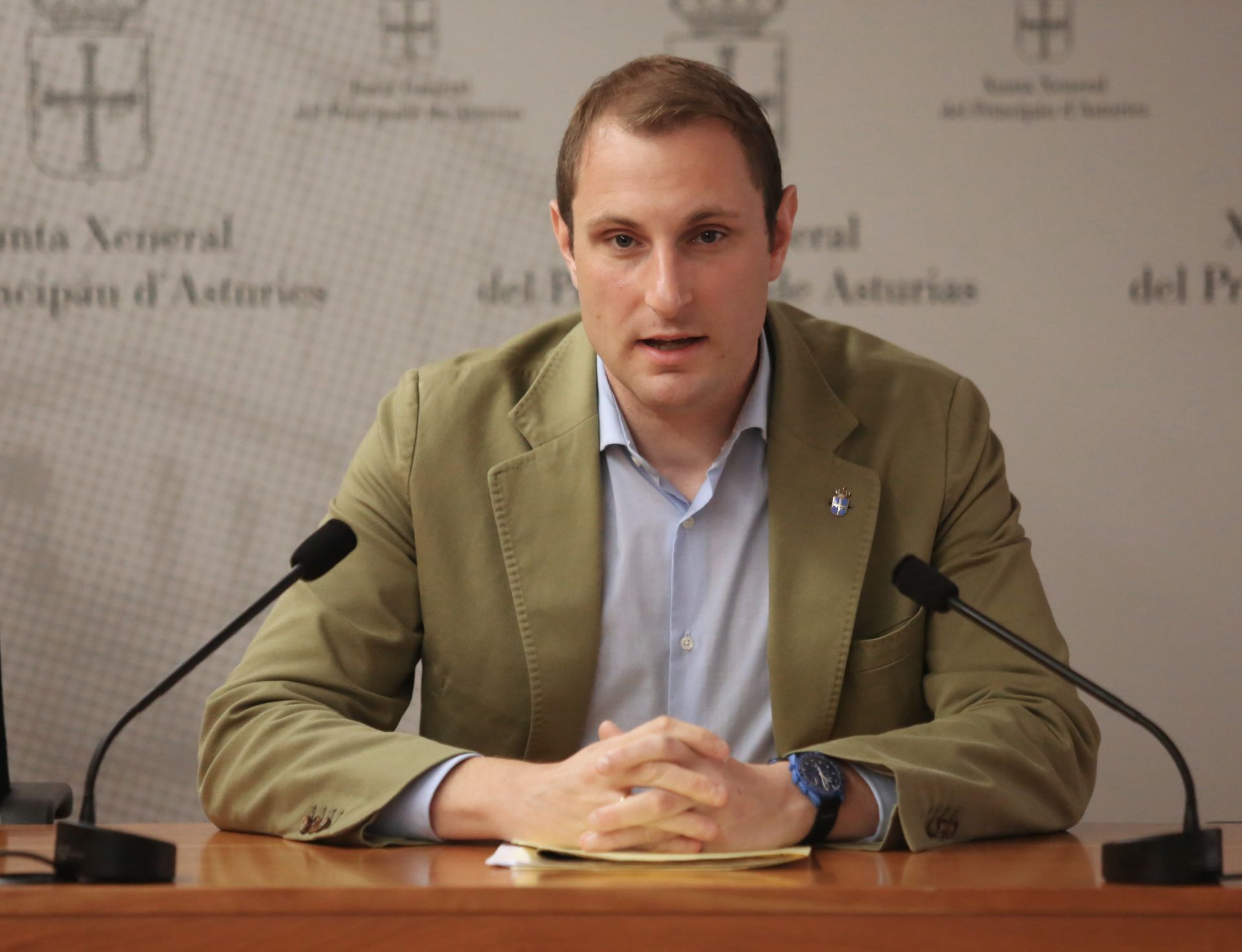 Adrián Pumares, portavoz de Foro en la Junta, este viernes .
