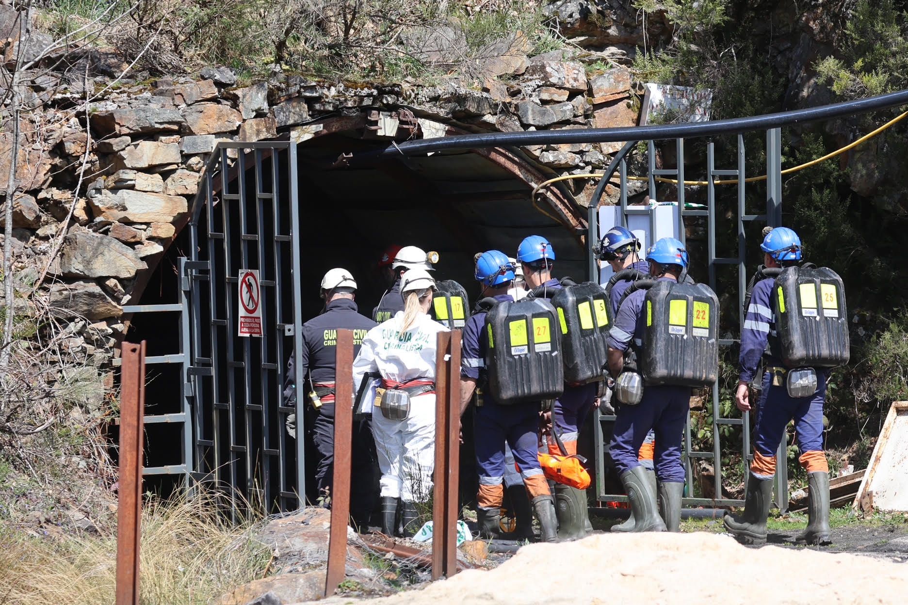 Las imágenes de la inspección de la Guardia Civil en la mina de Cerredo