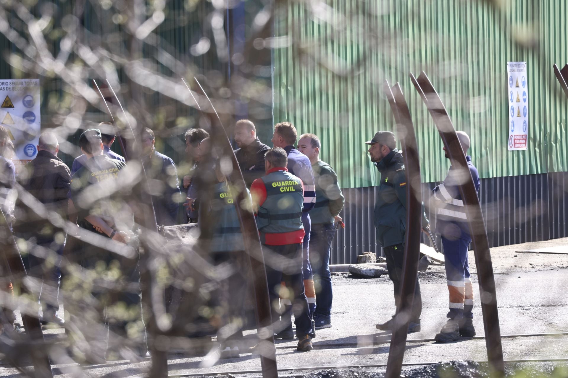 Las imágenes de la inspección de la Guardia Civil en la mina de Cerredo