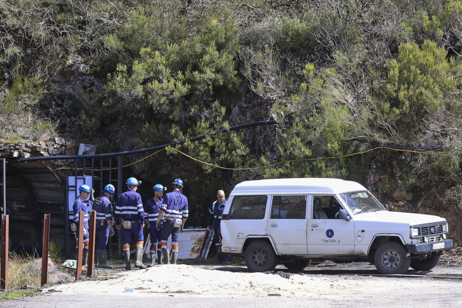 Las imágenes de la inspección de la Guardia Civil en la mina de Cerredo
