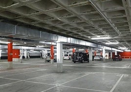 El aparcamiento subterráneo del Centro Niemeyer.