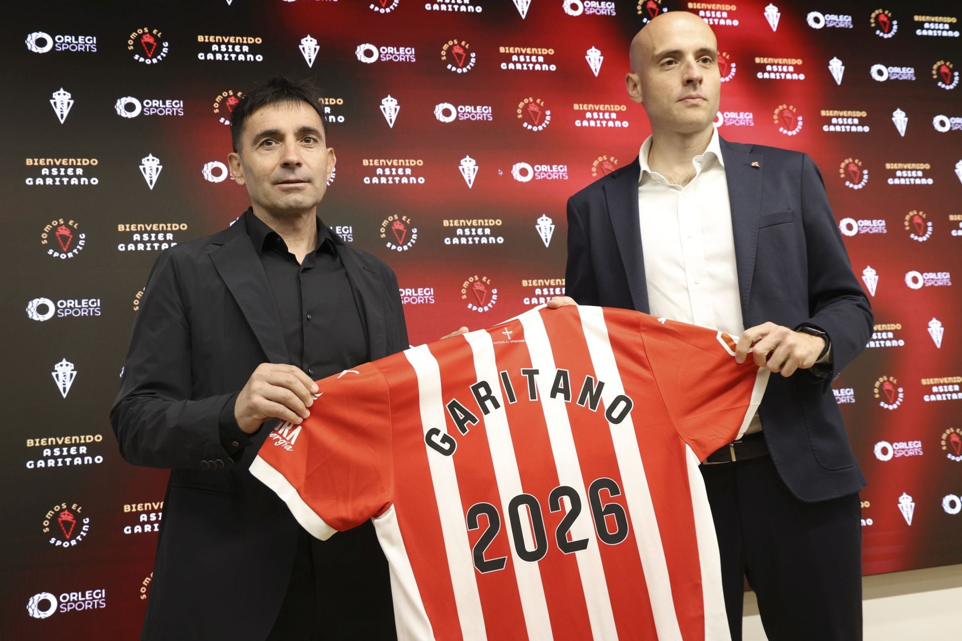 Fotos: Presentación de Asier Garitano como nuevo entrenador del Sporting