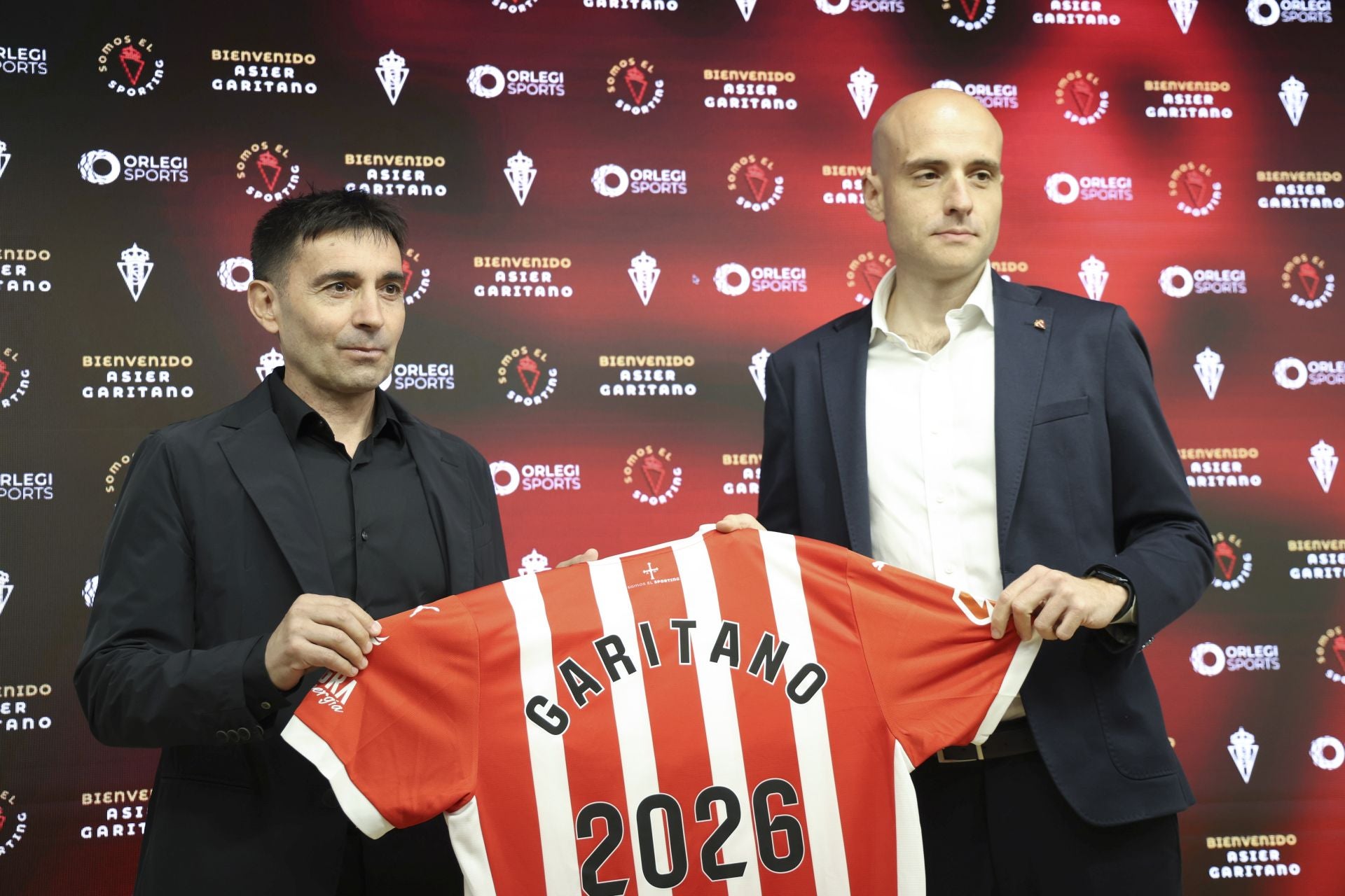 Fotos: Presentación de Asier Garitano como nuevo entrenador del Sporting