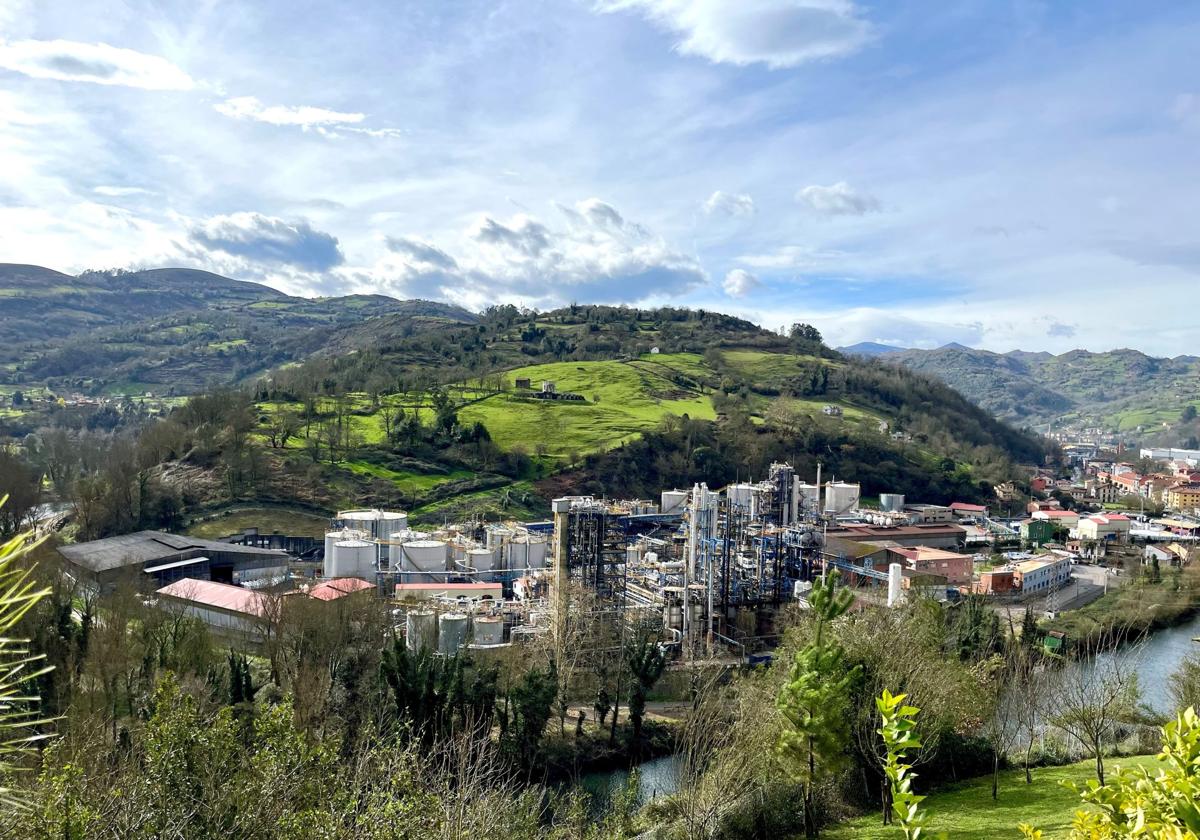 Instalaciones de Química del Nalón en Trubia.