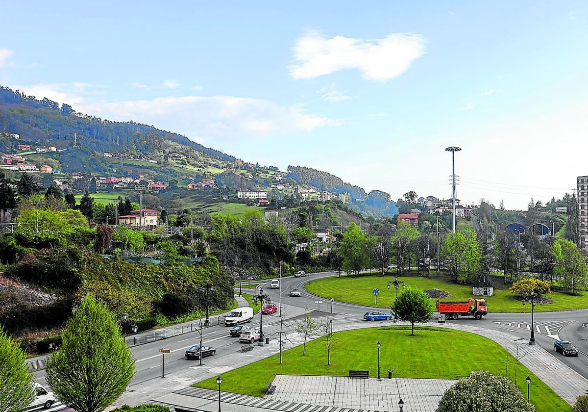 La glorieta de Luis Oliver, en Oviedo.
