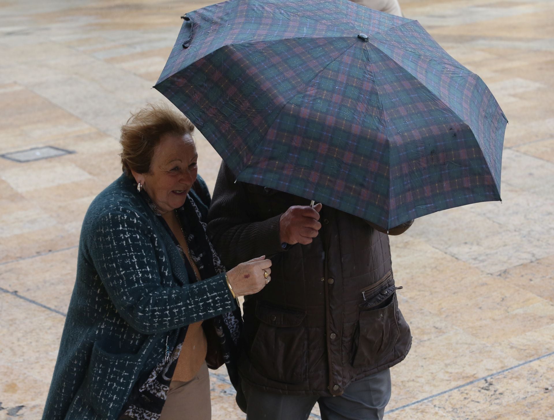 Breve pero intensa granizada en Oviedo