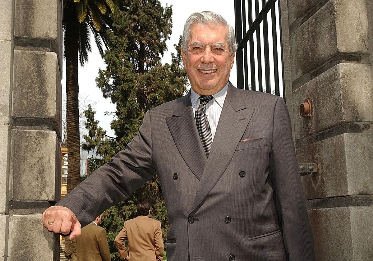 Mario Vargas Llosa, en Oviedo.